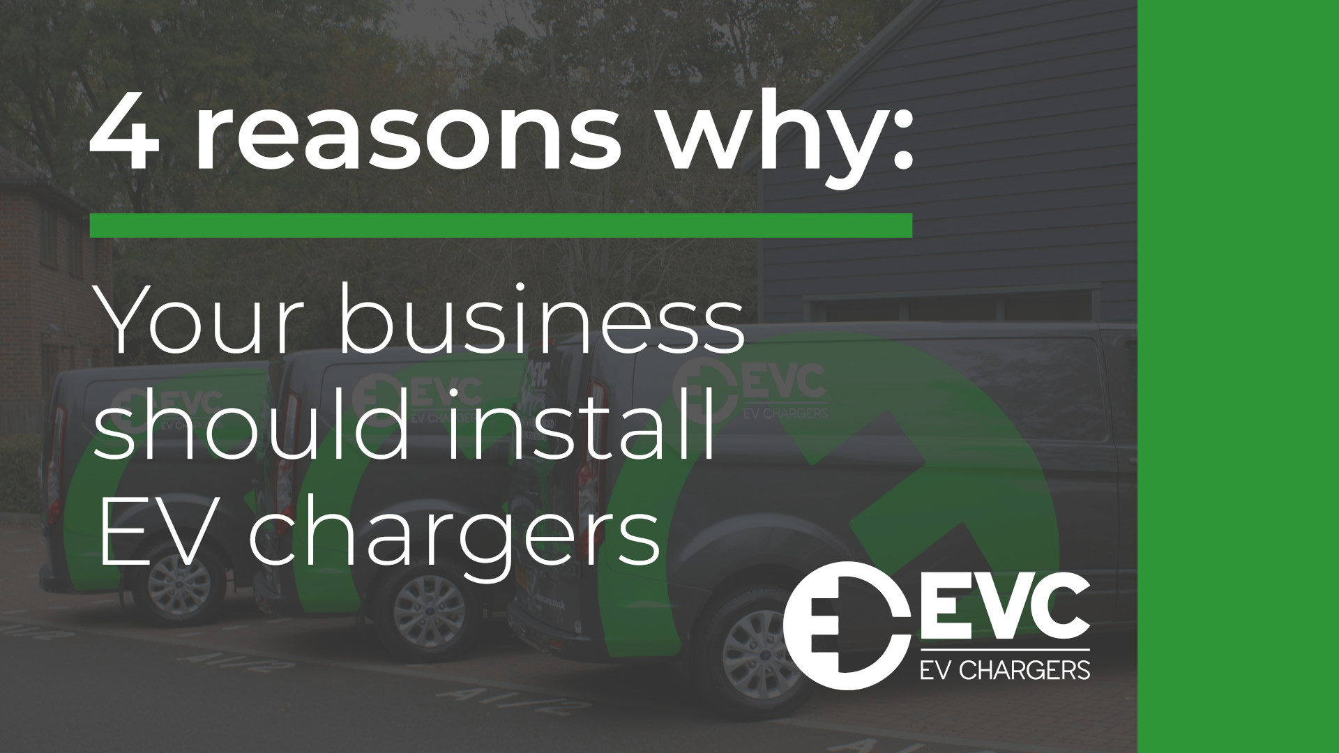 4 reasons why your business should install EV chargers
